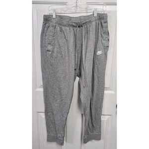 Nike sweatpants womens size XL jogger gray stretch